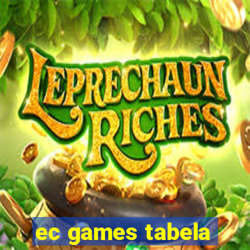 ec games tabela